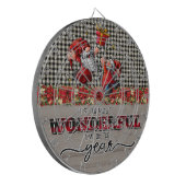 Nun, es ist die wunderbarste Zeit des Jahres Dartscheibe (Vorderseite Links)