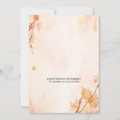 Nun, Farm Pink Blue Fall Girl Pumpkin Gender-Studi Einladung (Rückseite)