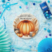 Nun, Farm Pink Blue Fall Girl Pumpkin Gender-Studi Pappteller (Party)