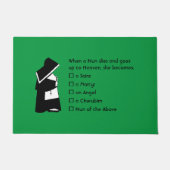 Nun Fun - sauber Spaß, Nun Heaven Joke Fußmatte (Vorderseite)