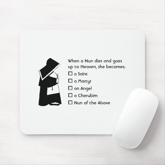 Nun Fun - sauber Spaß, Nun Heaven Joke Mousepad (Mit Mouse)