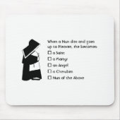 Nun Fun - sauber Spaß, Nun Heaven Joke Mousepad (Vorne)