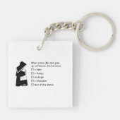 Nun Fun - sauber Spaß, Nun Heaven Joke Schlüsselanhänger (Rückseite)