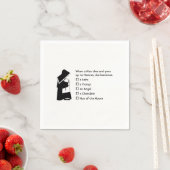 Nun Fun - sauber Spaß, Nun Heaven Joke Serviette (Beispiel)