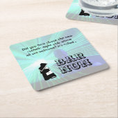 Nun Fun - sauberer Spaß, katholischer Nachtclub Jo Rechteckiger Pappuntersetzer (angewinkelt)