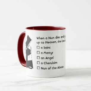 Nun Fun - sauberer Spaß, Nun Heaven Joke Tasse