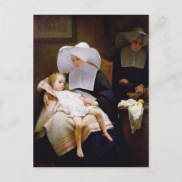 Nun gekümmert für kranke Kinder Postkarte