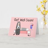 Nun "Get Well-bald-Card" Karte (Gelbe Blume)