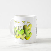 Nun Grußkarten "Denken Sie an Sie" Künstlerische H Kaffeetasse (Vorderseite Links)