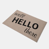 Nun, hallo da lustige Zitat Sprichwort Hipster Spa Fußmatte (Schrägansicht)