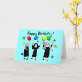 Nun Happy Birthday Cards & Gifts Karte (Gelbe Blume)