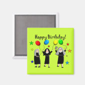 Nun Happy Birthday Cards & Gifts Magnet (Vorderseite/Rückseite)