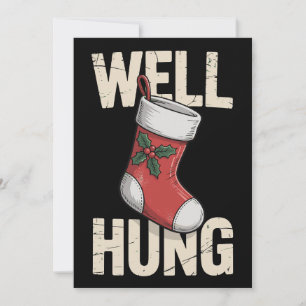 Nun Hung Dirty Weihnachts-Strumpf Weihnachtsfeiert Feiertagskarte