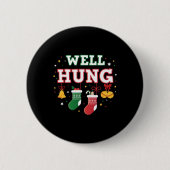 Nun Hung Funny Christmas Tree Balls X-mas Stockin Button (Vorderseite)