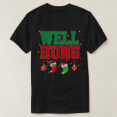Nun, Hung Weihnachten lustige Weihnachts-Strumpf G T-Shirt (Design vorne)