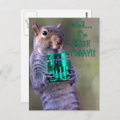 "Nun.. ICH bin HEUTE IRISH!" Postkarte (Vorne/Hinten)