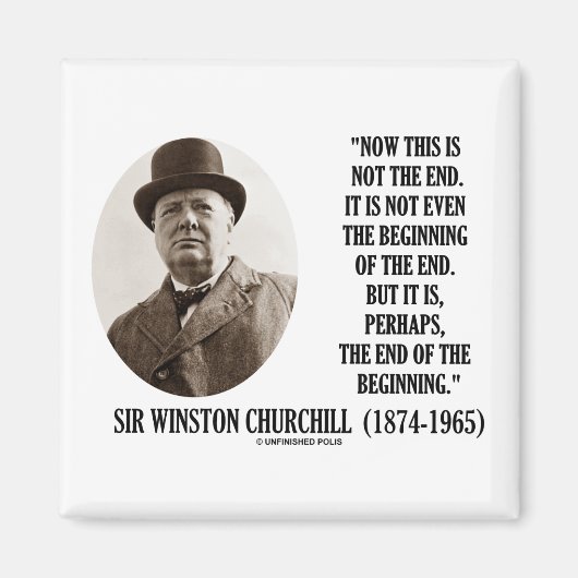 Nun ist dies nicht das Ende (Zitat von Winston Chu Magnet (Vorne)