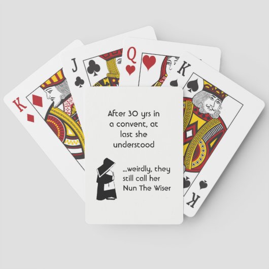 Nun joke - clean humor, Catholic Fun Spielkarten (Rückseite)