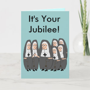 Nun Jubilee Cards Karte