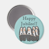 Nun Jubilee Cards Magnet (Vorderseite/Rückseite)