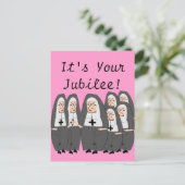 Nun Jubilee Cards Postkarte (Stehend Vorderseite)