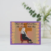 Nun Karten und Geschenke "Hail Mary" Gebet (Stehend Vorderseite)