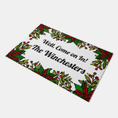 Nun, komm rein! Custom Christmas Fußmatte (Schrägansicht)
