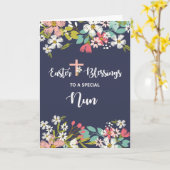 Nun Ostern Segnungen der Risen Christi-Blume Karte (Gelbe Blume)