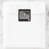 Nun? Quadratischer Aufkleber (Tasche)