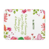 Nun religiöse 60-jährige Jubiläum Wasserfarben-Blu Magnet (Horizontal)