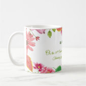 Nun Religiöse Blume zum 10. Jubiläum Kaffeetasse (Links)