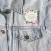 Nun Religious 40 Jahre Jubiläum Wasserfarbe Blume Button (Beispiel)