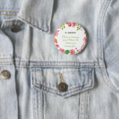 Nun Religious 40 Jahre Jubiläum Wasserfarbe Blume Button (Beispiel)