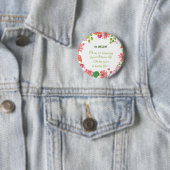 Nun Religious 50 Jahre Jubiläum Wasserfarbe Blume Button (Beispiel)