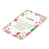 Nun Religious 50 Jahre Jubiläum Wasserfarbe Blume Magnet (Linke Seite)