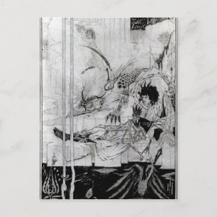 Nun sah König Arthur die Questing Bestie Postkarte