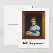 "Nun, segne dein Herz" Funny Postcard Postkarte (Vorne/Hinten)