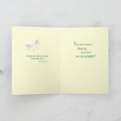 Nun vielen Dank, Glass gestains Dankeskarte (Innenseite)