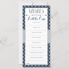 Nun Wunschkarte, Babydusche, Waldhirsche