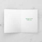 Nun, wünscht, hoffen, Ihr Rücken fühlt sich besser Karte (Innenseite)