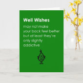 Nun, wünscht, hoffen, Ihr Rücken fühlt sich besser Karte (Gelbe Blume)