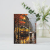 Nun wünscht Regenfallbahn in Lissabon, Portugal Postkarte (Stehend Vorderseite)