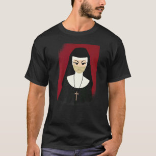 Nun zombie Nacht Angst Kostüme für Halloween-Anzug T-Shirt