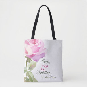 Nun zum 55. Jubiläum Jubiläum Personalisierter Nam Tasche