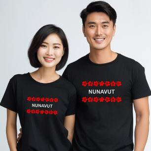 Nunavut Aloha-Bänder in Rot-Dunkel T-Shirt