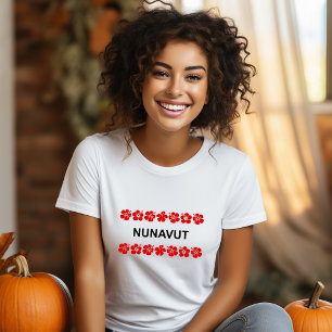 Nunavut Aloha-Bänder Rotlicht-Farbe T-Shirt