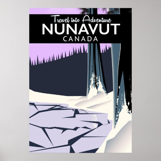 Nunavut Canada Travel Poster (Vorne)