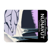 Nunavut Canada Travel Poster Magnet (Horizontal)
