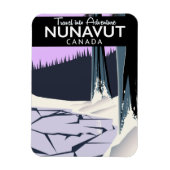 Nunavut Canada Travel Poster Magnet (Vertikal)