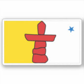 Nunavut Flag Graphic Aufkleber (Vorderseite)